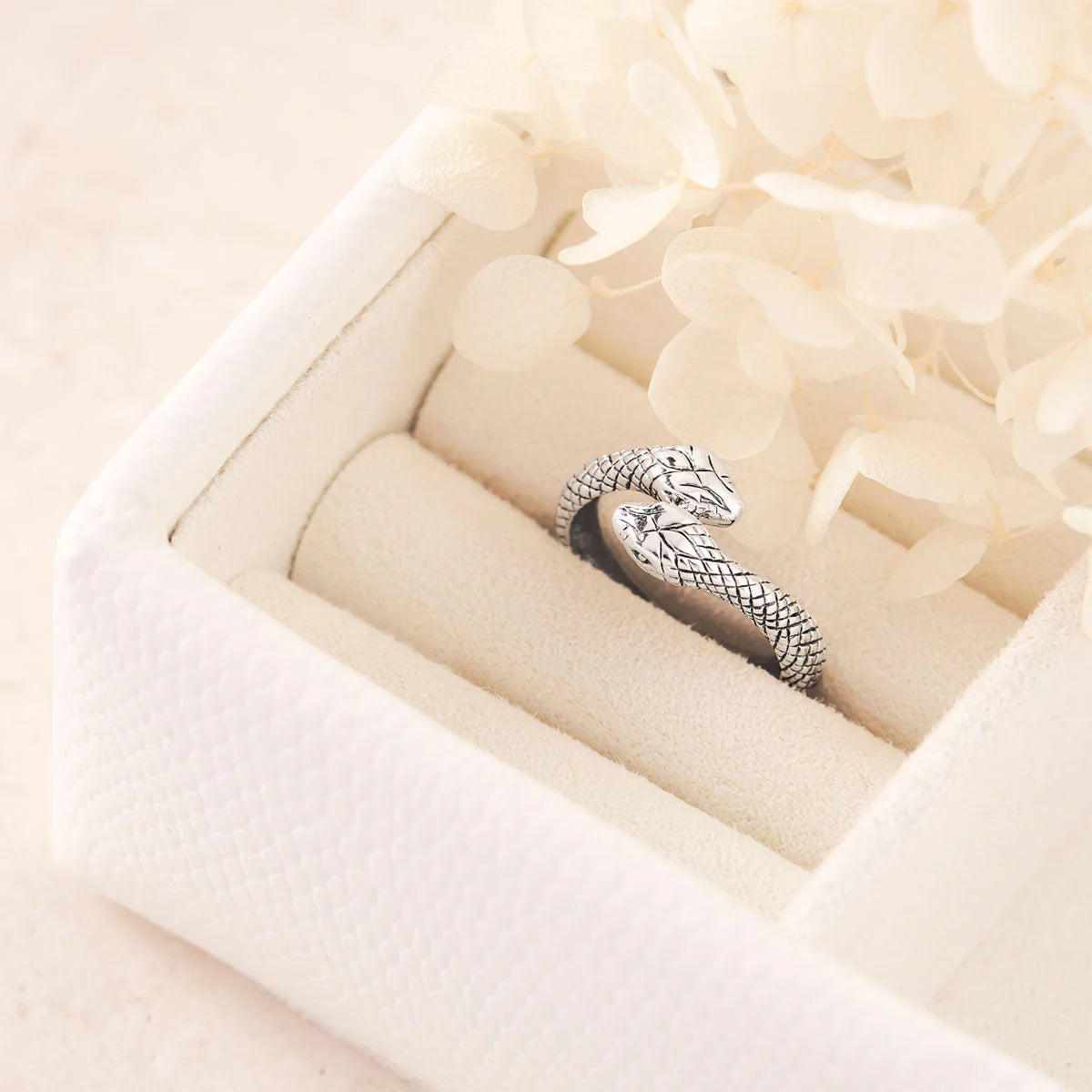 Sterling Silver Rebirth Snake Ring