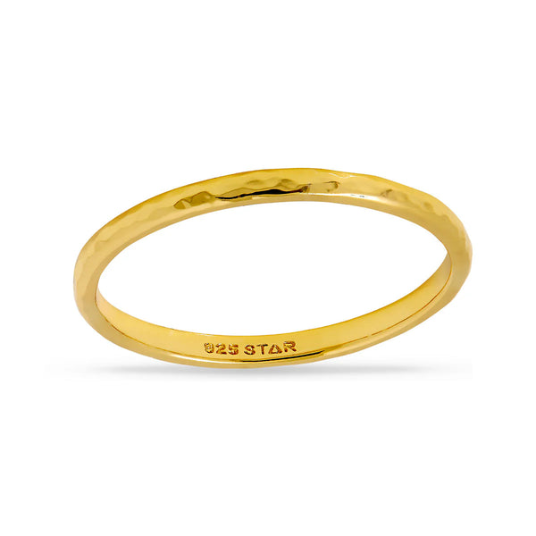 Extra Large Gold Dreadlock Ring