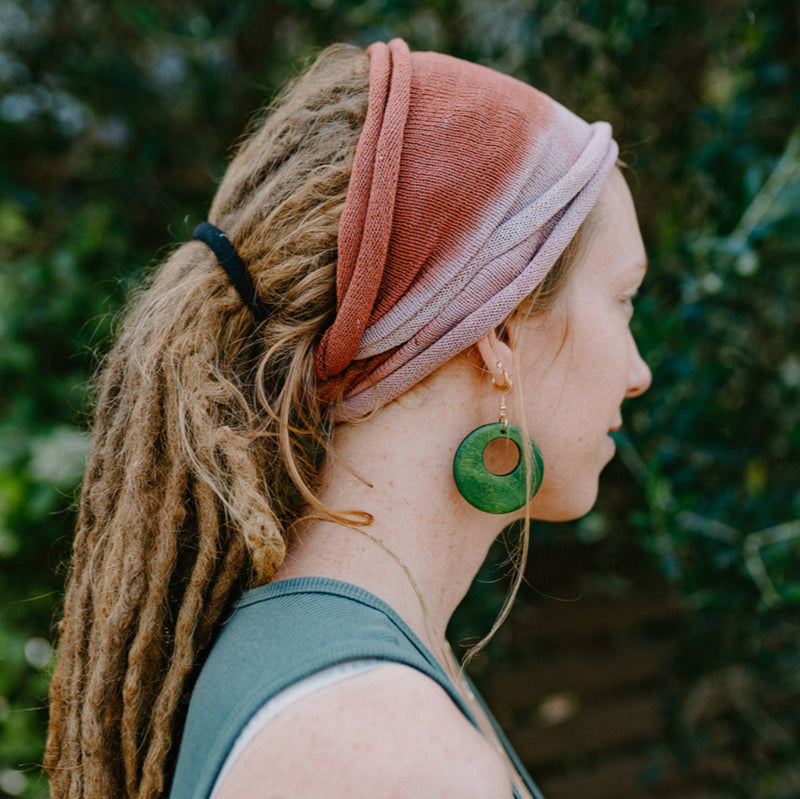 Double Loop Cotton Dread Wrap Headband (25 Colours)