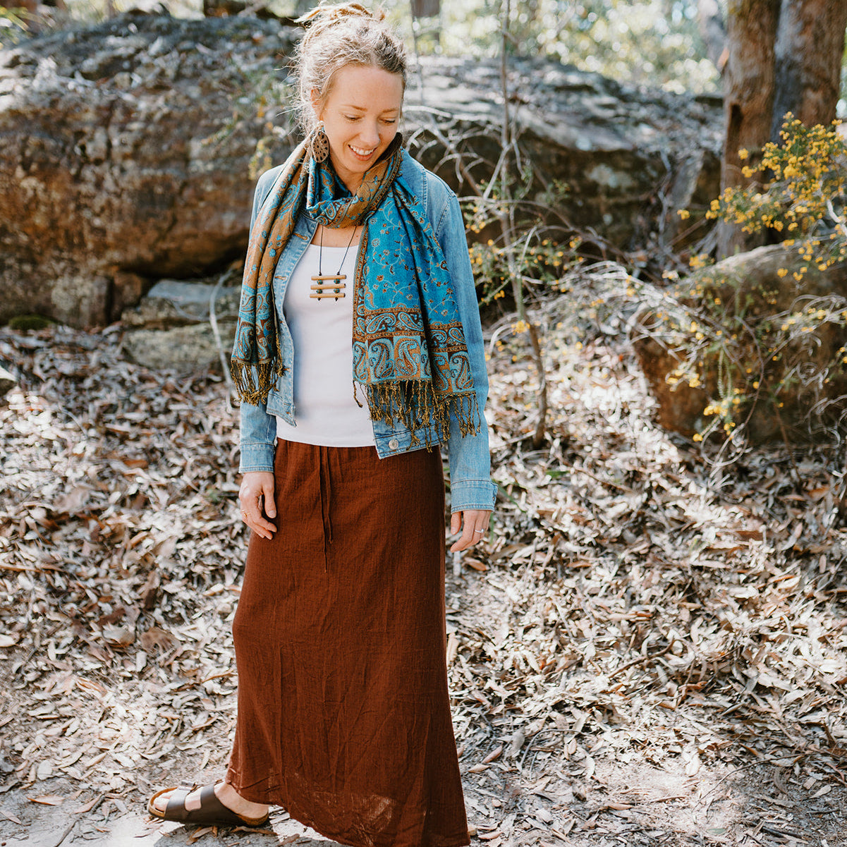 Paisley Scarf - River Tides