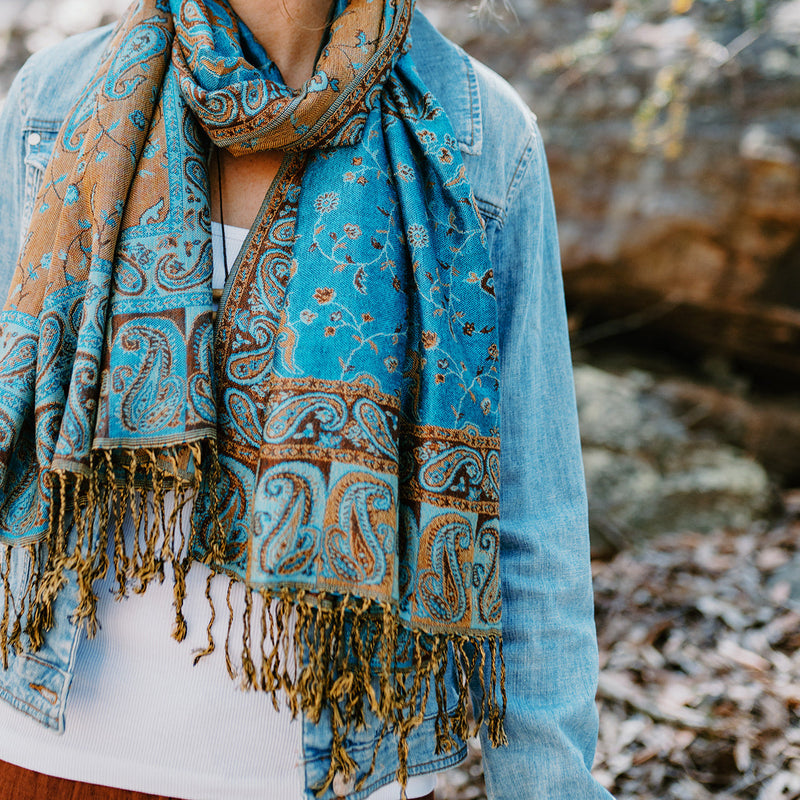 Paisley Scarf - River Tides