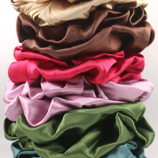 Satin Spiralock Scrunchies