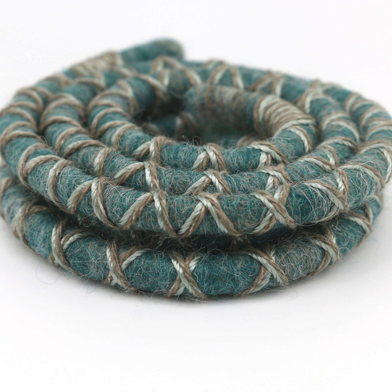 Sea Swirl Wool Felt Spiralocks