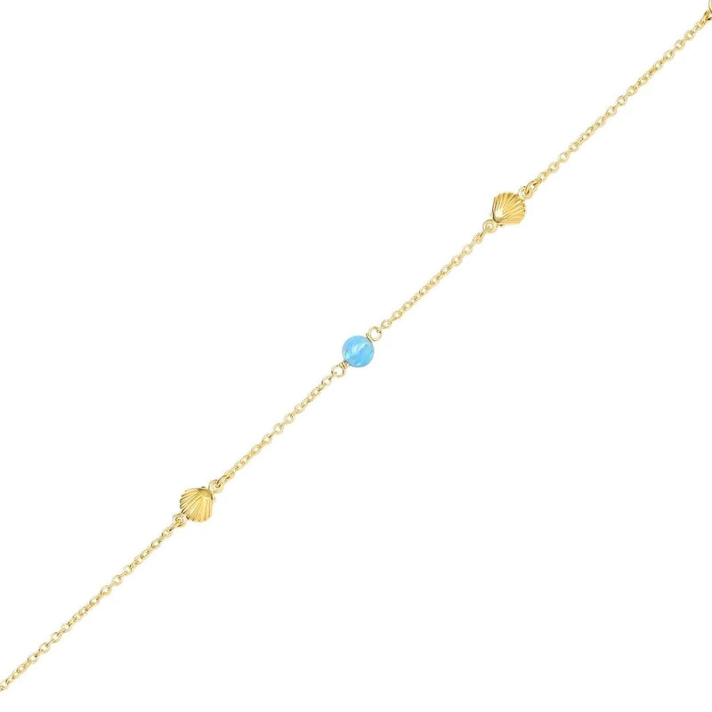 Oceanic Opal Bracelet Gold