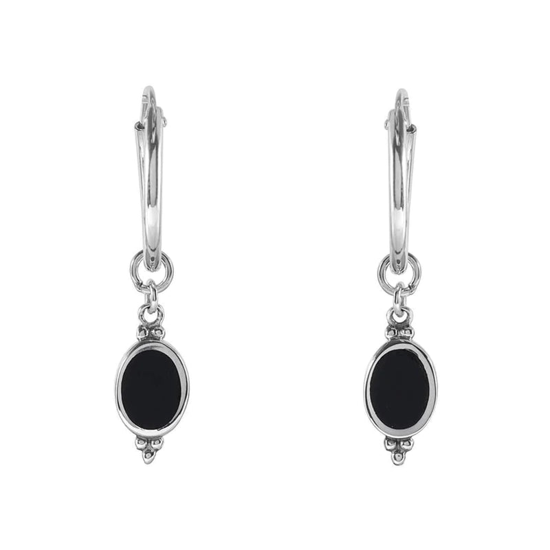 Sterling Silver Moon Song Onyx Sleepers