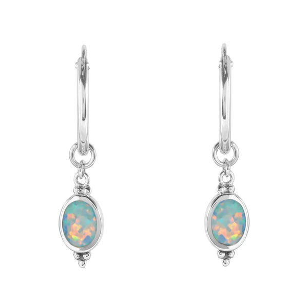 Sterling Silver Moon Song Opal Sleepers
