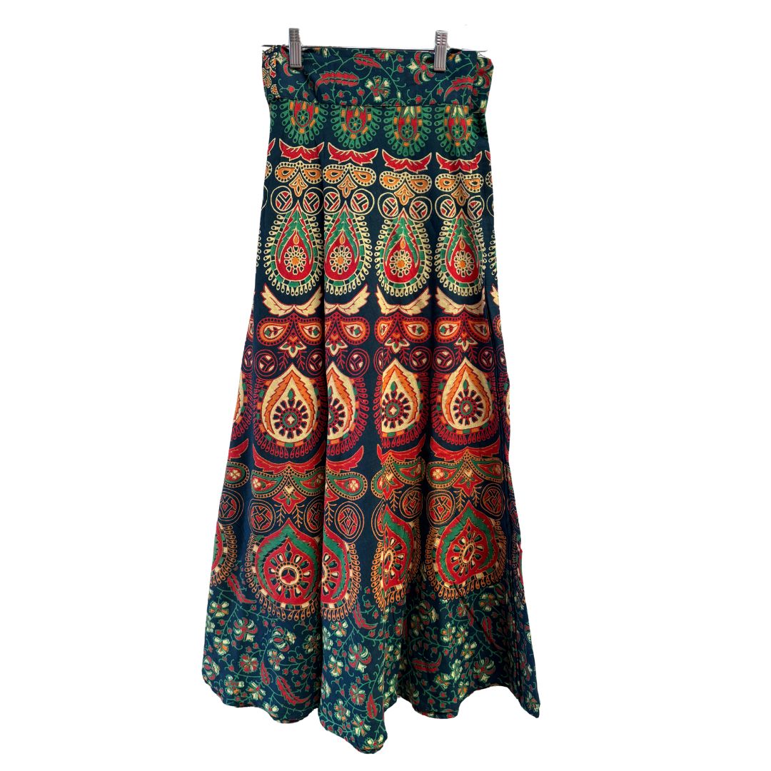 Aranya | Long Cotton Wrap Skirt