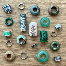 Emerald Forest | Limited Edition Dreadlock Beads | Set Of 20