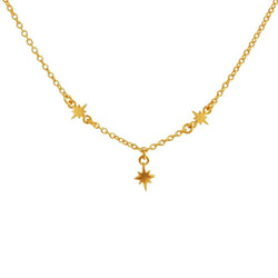 Celestial Star Necklace Gold