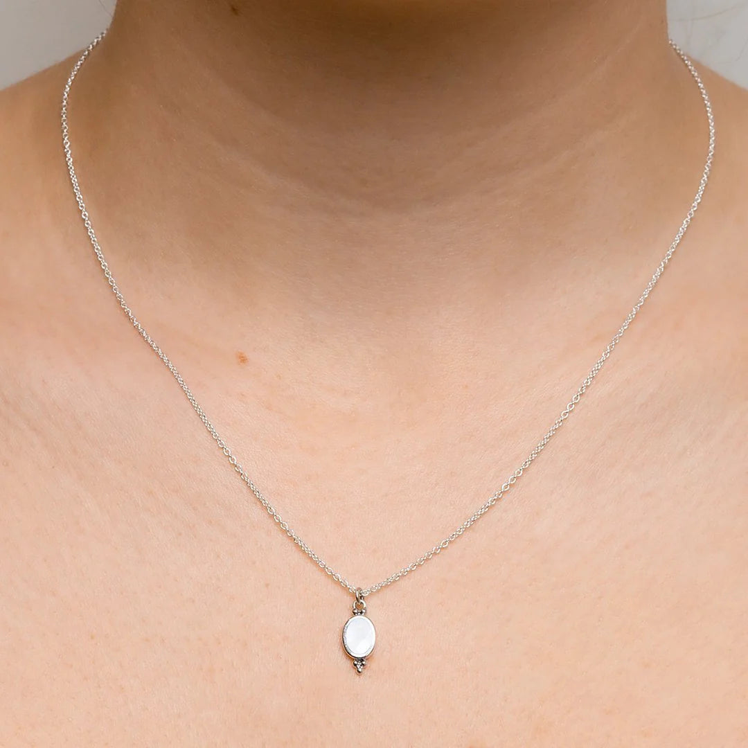 Sterling Silver, Moon Song Shell Necklace (view 5) - Mountain Dreads