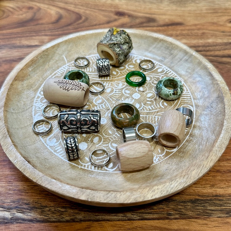 OOAK Large Dreadlock Beads | Set Of 20