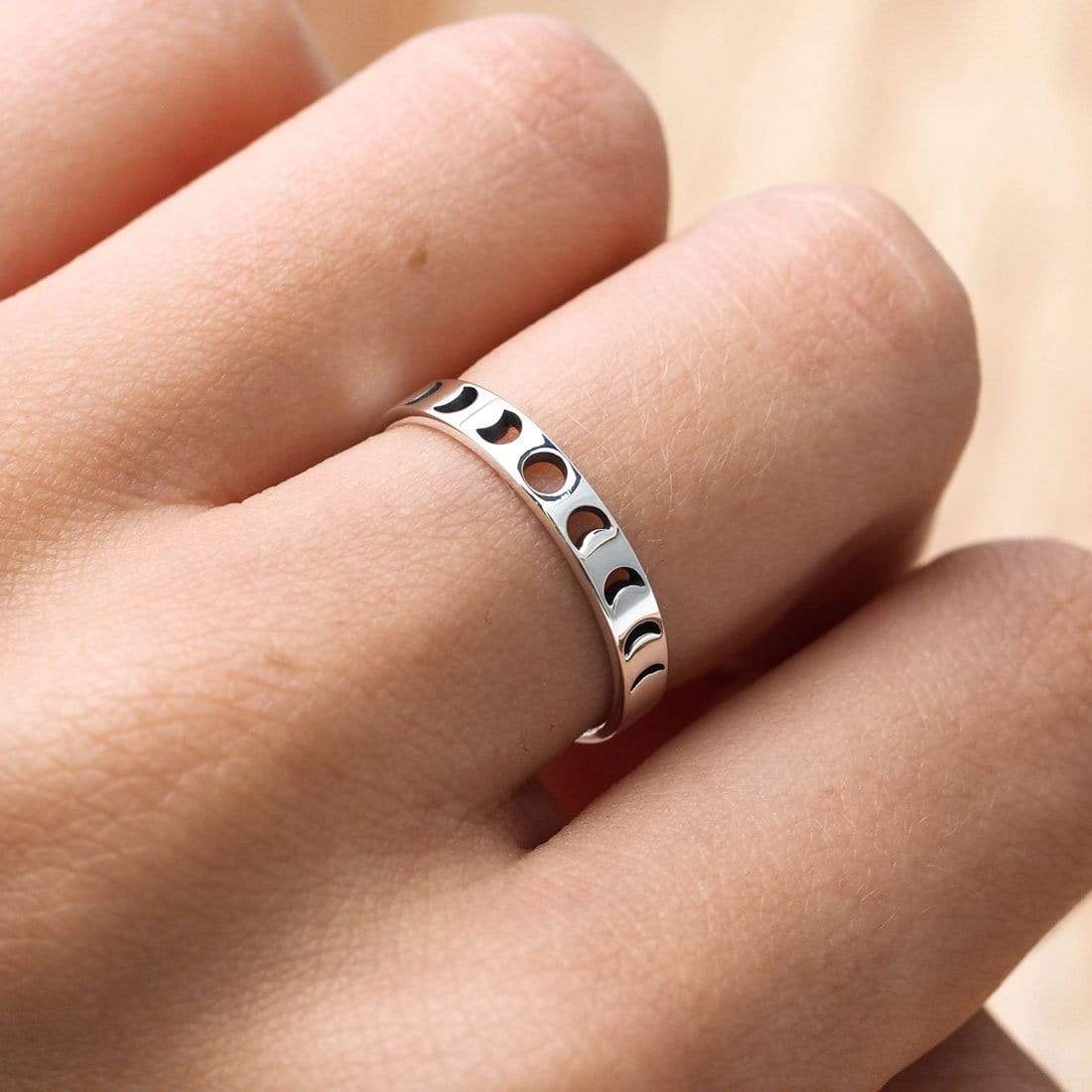 Sterling Silver All The Phases Ring
