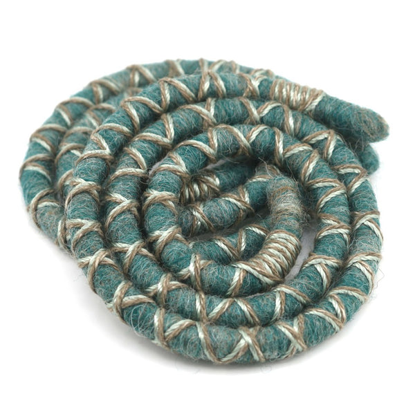 Sea Swirl Wool Felt Spiralocks