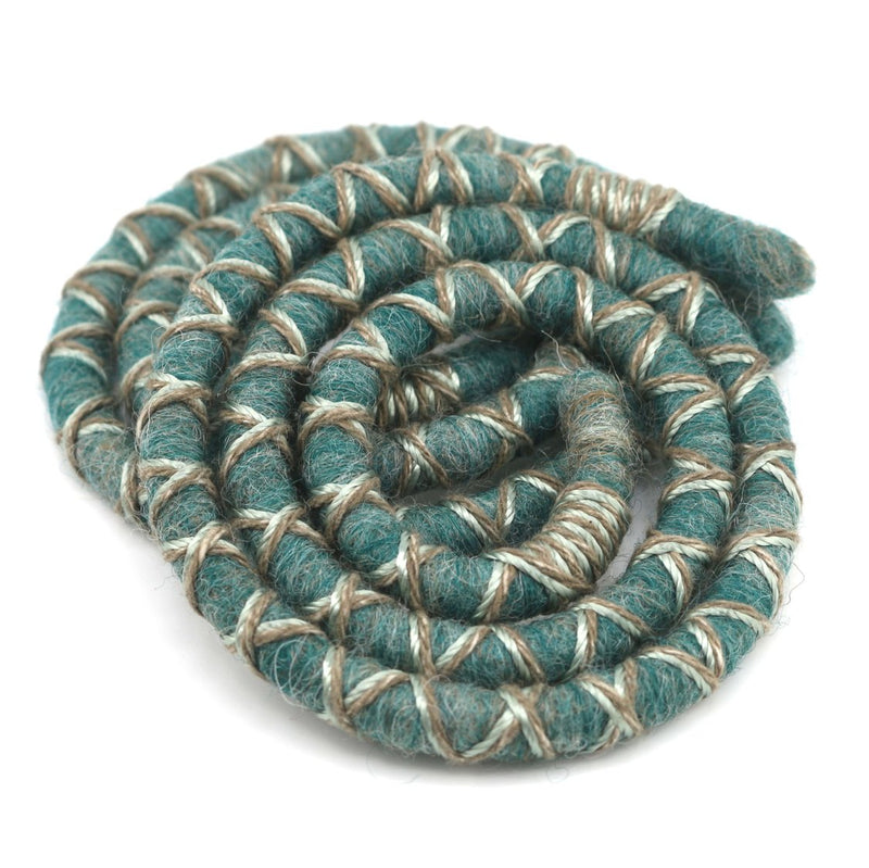 Sea Swirl Wool Felt Spiralocks