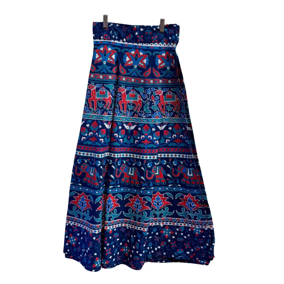 Mysha | Long Cotton Wrap Skirt