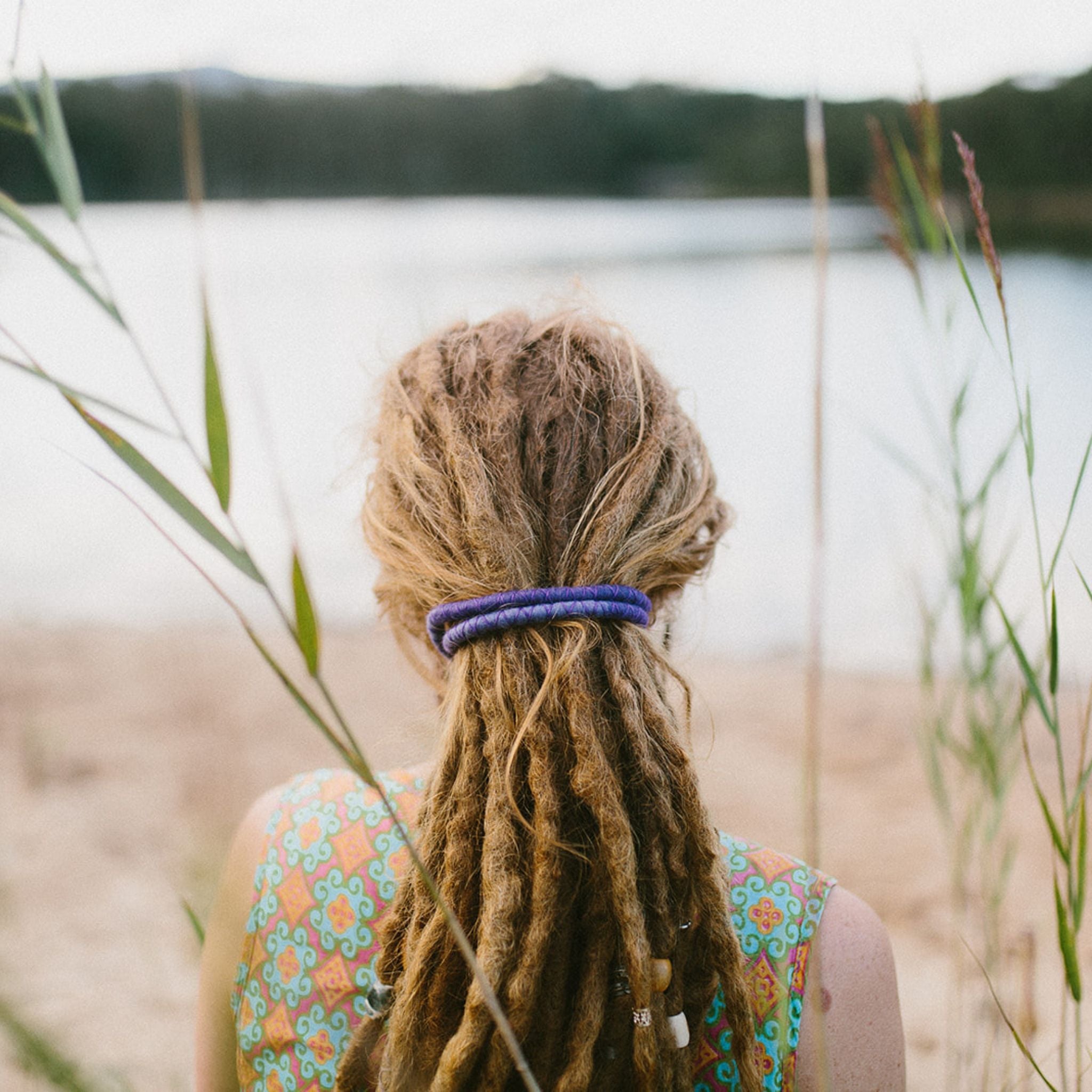 Amethyst Wool Felt Spiralocks