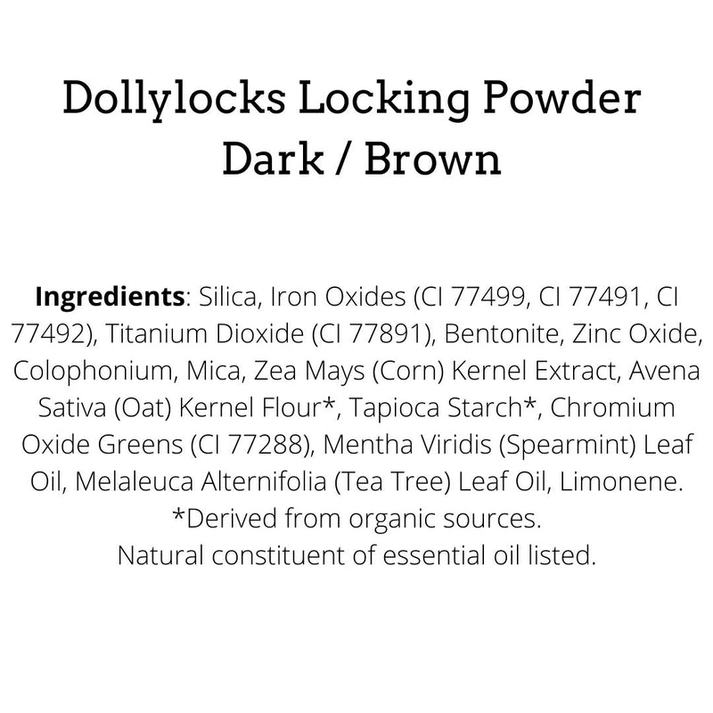 Dollylocks Dry Shampoo Locking Powder Dark/Brown