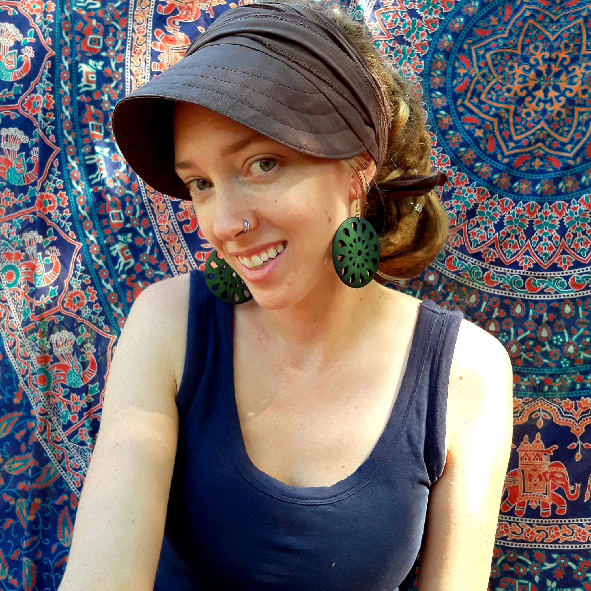 Handmade Dread Wrap Visor