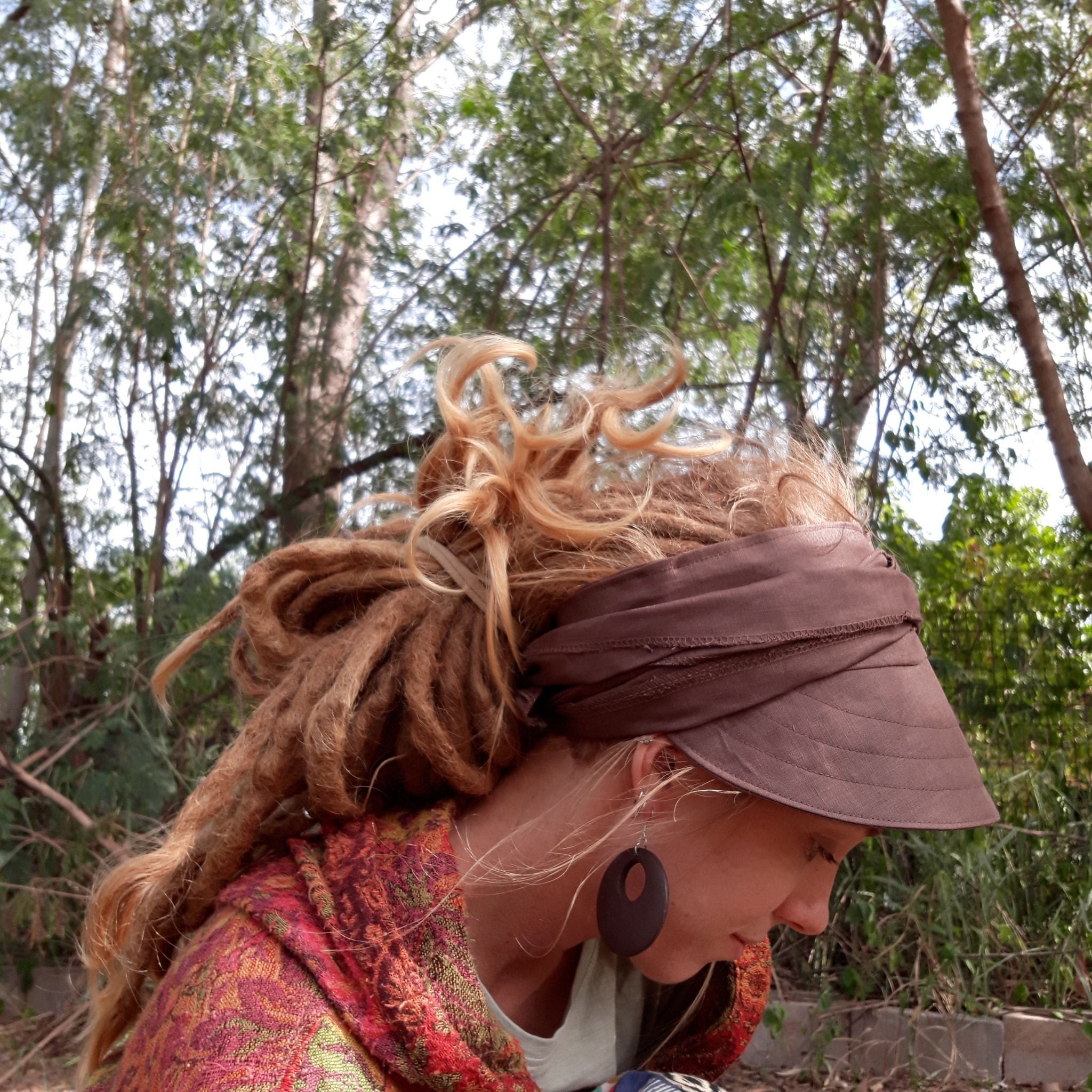 Handmade Dread Wrap Visor