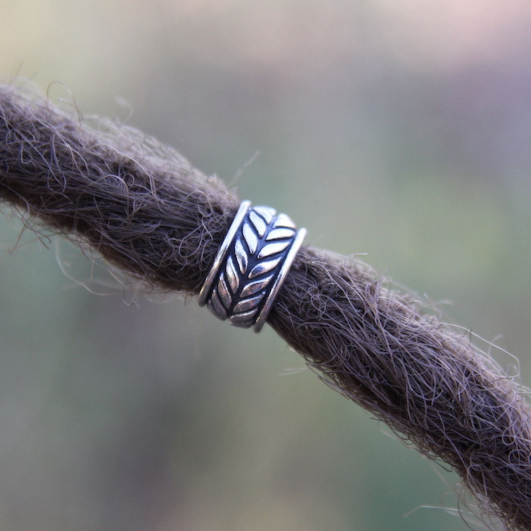 Stainless Steel Feather and Leaf