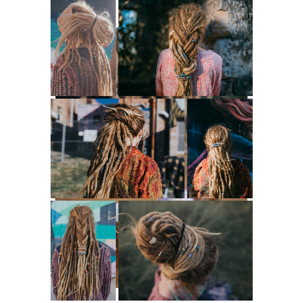 Amethyst Wool Felt Spiralocks