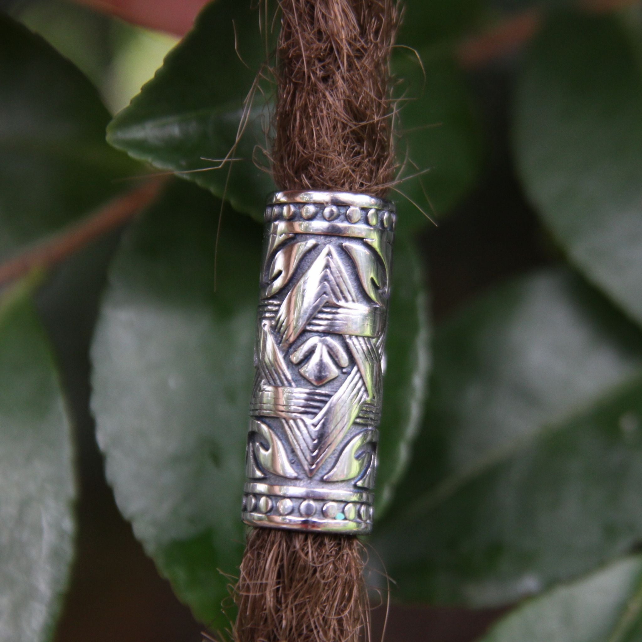 Stainless Steel dreadlock beads, set of 6 (view 4) - Mountain Dreads