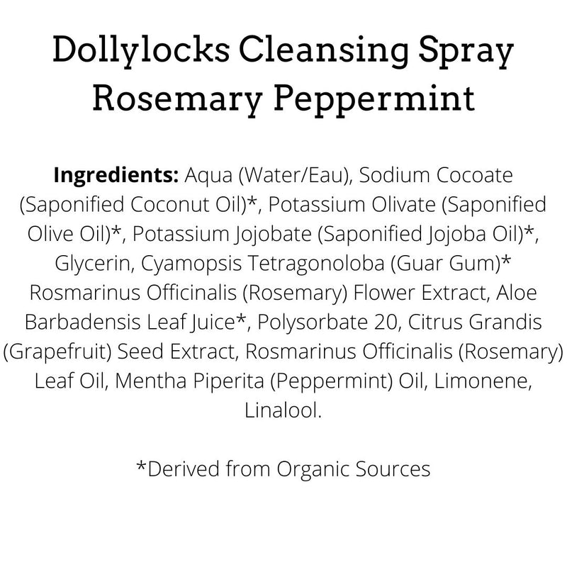 Dollylocks 8oz Rosemary Peppermint Dreadlock Refreshening Spray