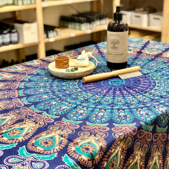 Blue Mandala Tablecloth