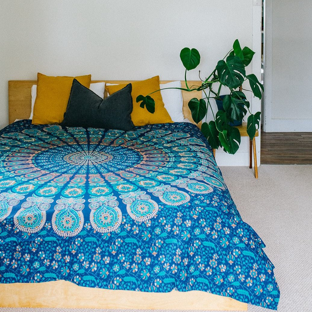 Blue Mandala Throw