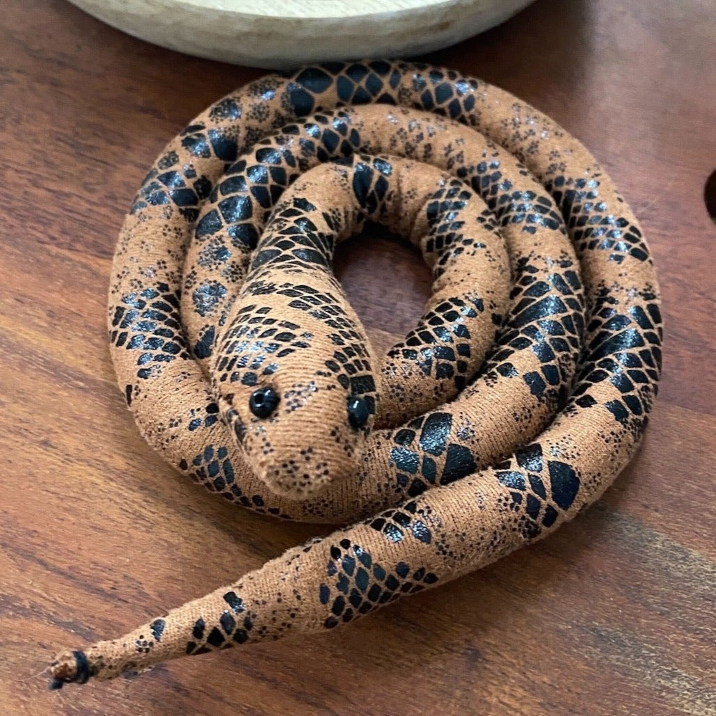 Brown Dread Pet Snake Vegan Spiralocks