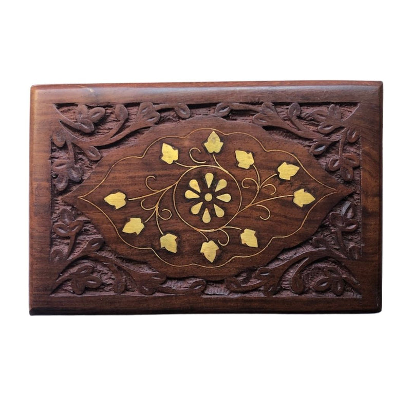 Carved Wooden Jewellery box