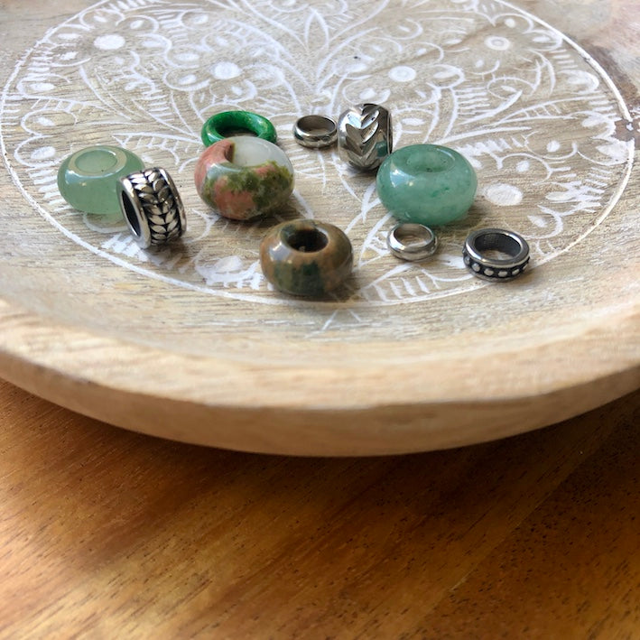 Fern Dreadlock Beads | Set of 10