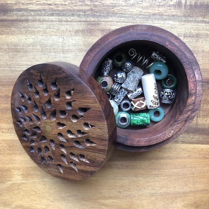 Dreadlock Beads | Set Of 30 in Wooden Box