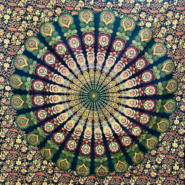 Green Mandala Tablecloth