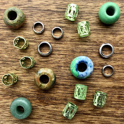 Green Beads | Set Of 20