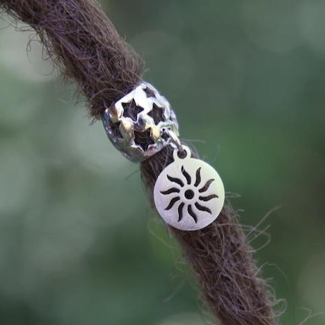 Sun and Star Dreadlock Bead