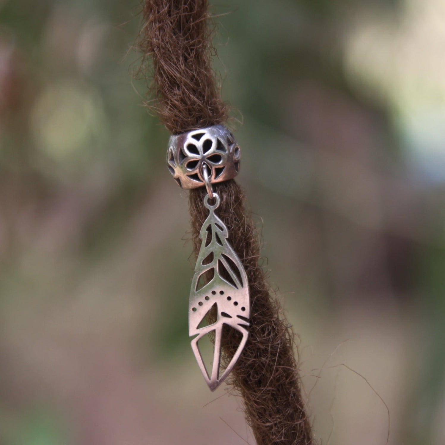 Boho Feather Dangle Bead