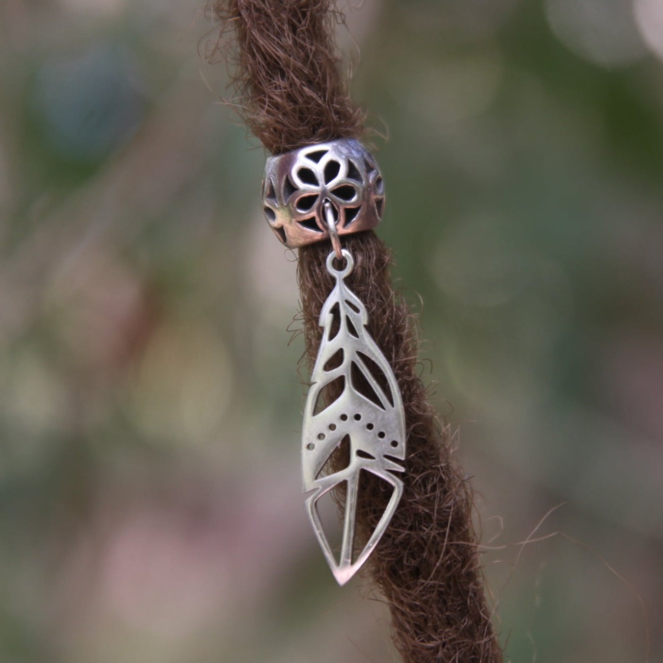Boho Feather Dangle Bead