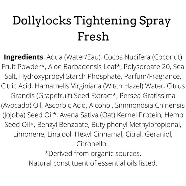 Dollylocks Tightening Spray | Fresh