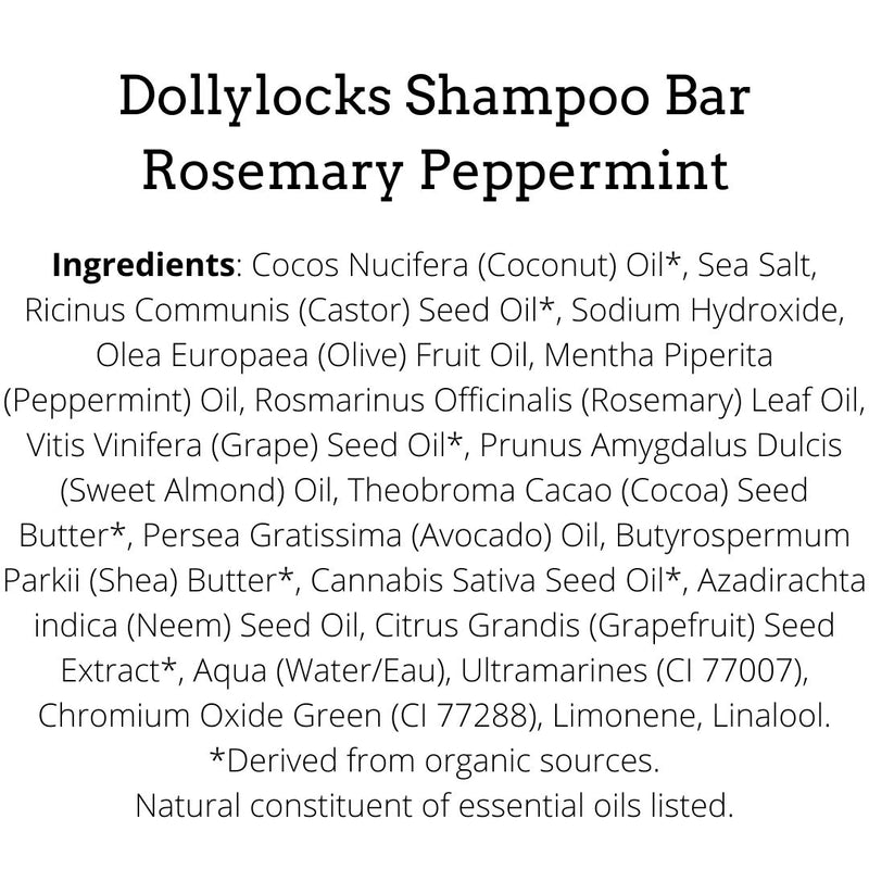 Dollylocks Shampoo Bar | Rosemary Peppermint