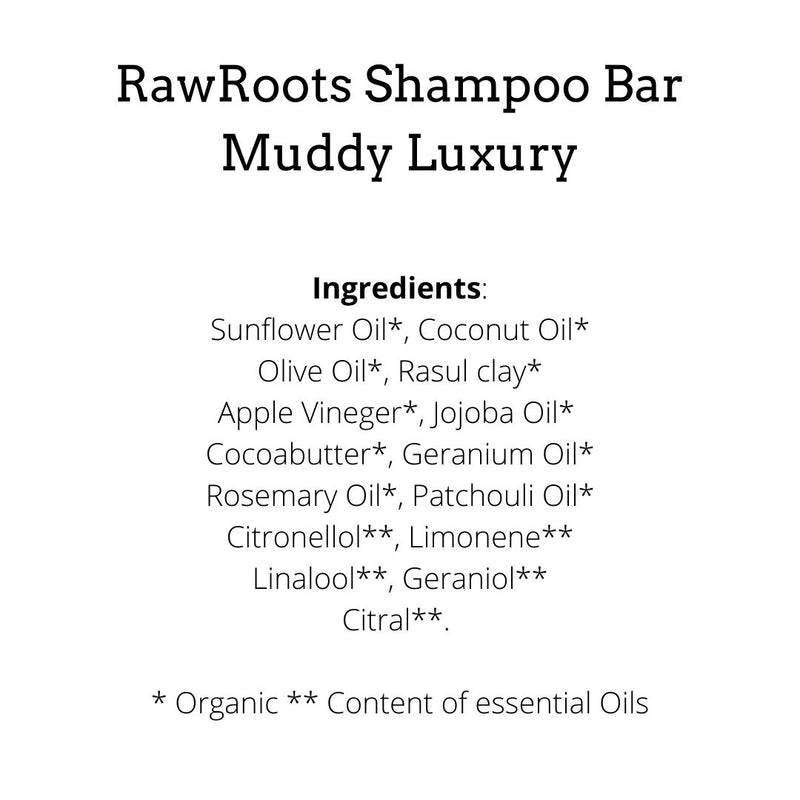 Raw Roots Shampoo Bar - Muddy Luxury