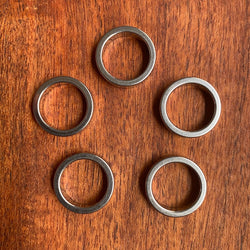 Large Stainless Steel Dreadlock Rings | Set Of 5
