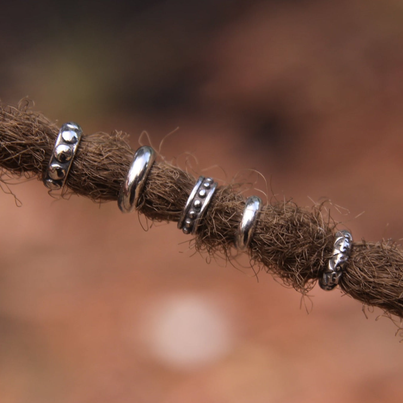 Stainless Steel Dreadlock Rings Mix