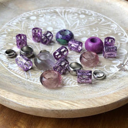 Purple Beads | Set Of 20