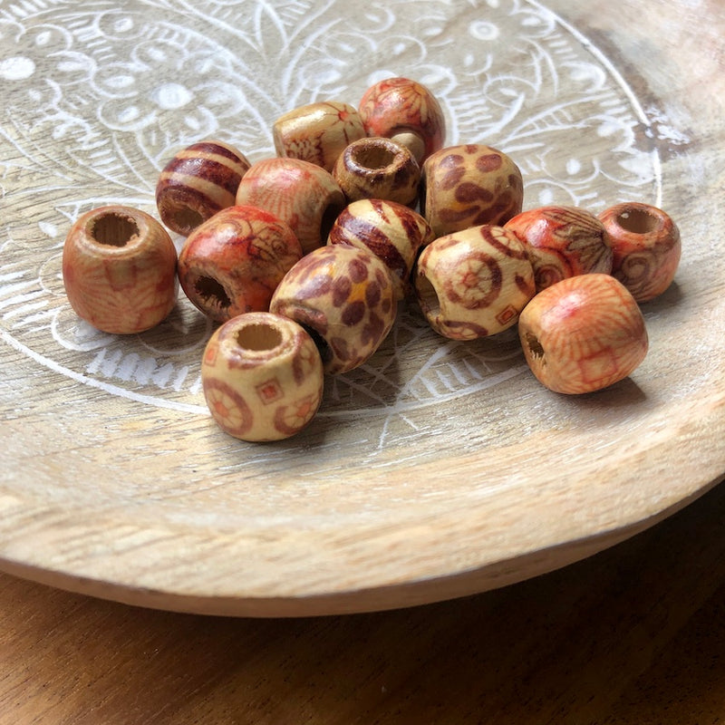Small Wooden Beads | Set Of 20