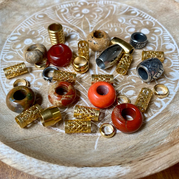 Autumn Dreadlock Beads | Set Of 30