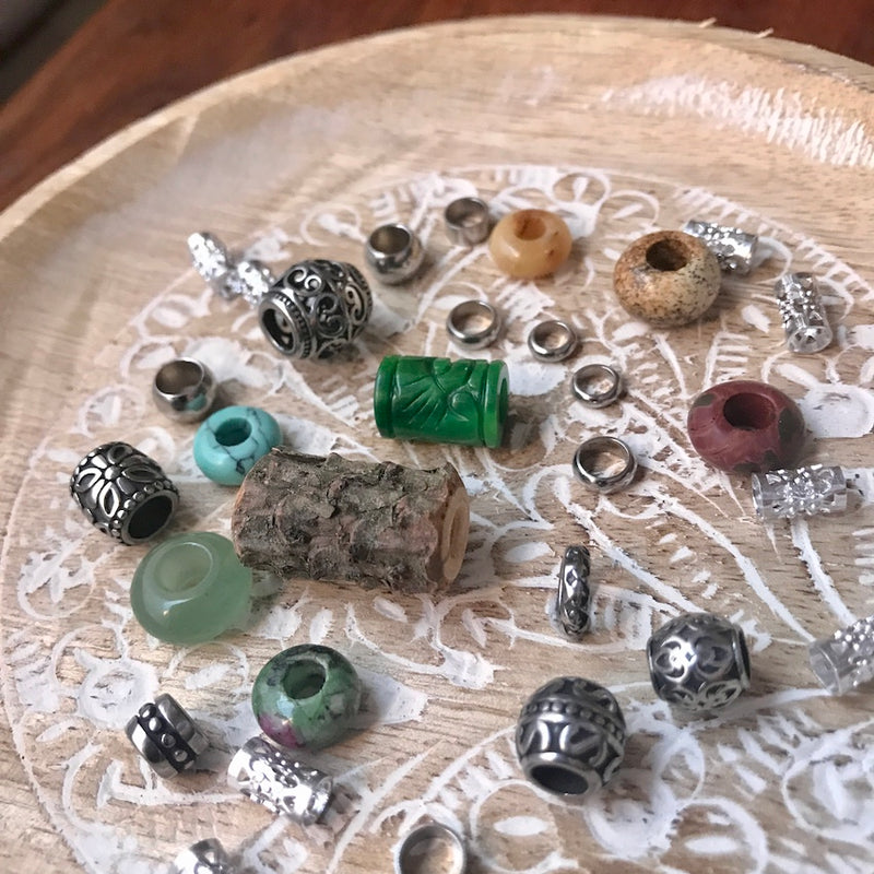 Mangrove Mini Dreadlock Beads | Set Of 30