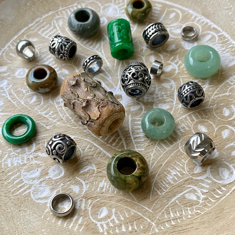 Forest Dreadlock Beads | Set Of 20
