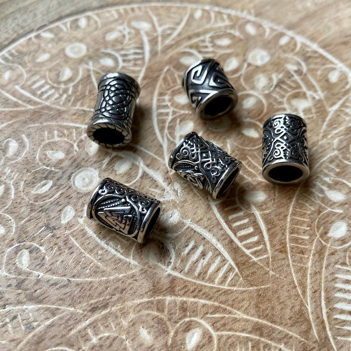 Viking Beads | Stainless Steel | Set Of 5