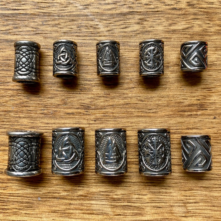 Viking Beads | Stainless Steel | Set Of 5